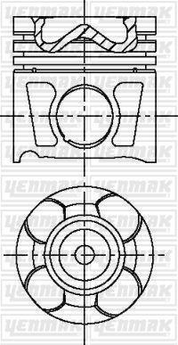 PİSTON+SEGMAN (83mm STD) INSIGNIA A-ASTRA J-ZAFIRA-DOBLO 2.0 CDTI 16V A20DT-DTC-DTH-DTL-DT-Y20DTH-Z20DTH 160PS (87-436506 / 87-879307)