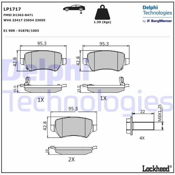 ARKA BALATA ASTRA G 98=>ASTRA H 03.05=> -MERIVA 05.03=> ZAFIRA 00=> COMBO 09.02=>