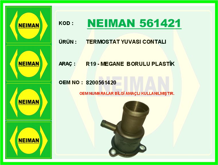 TERMOSTAT YUVASI RENAULT CLIO-KANGOO-MEGANE DACIA LOGAN 1.4-1.6 K4J-K4M (ALÜMİNYUM-TIPASIZ)