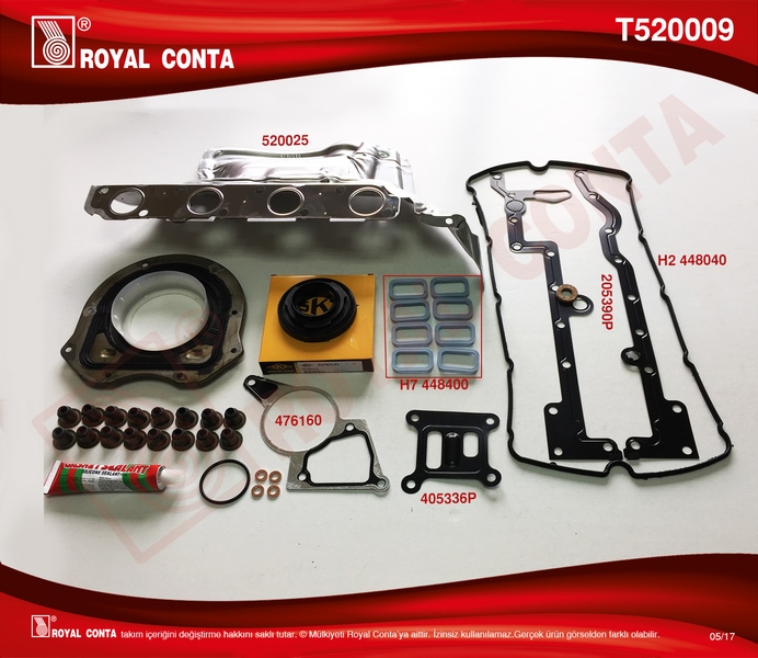 Motor Takım Conta (Skt Keçeli&s.lastikli