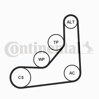 6PK1165K1 Multi V-belt Kit