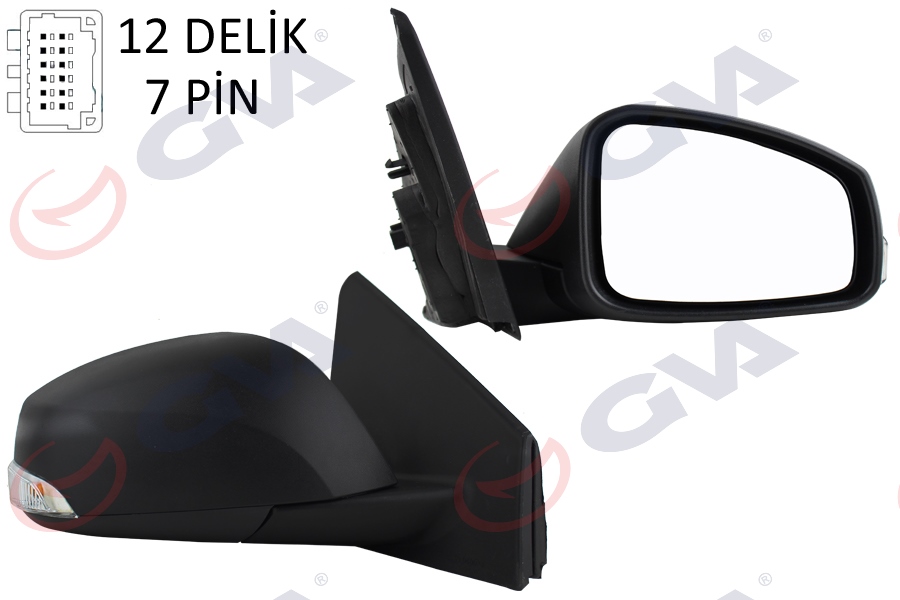 Dış Dikiz Aynası Sağ Megane-fluence 08> Elektri...