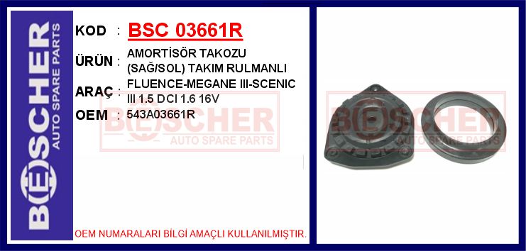 Ön Amortisör Takozu Ve Rulmanı Tk.