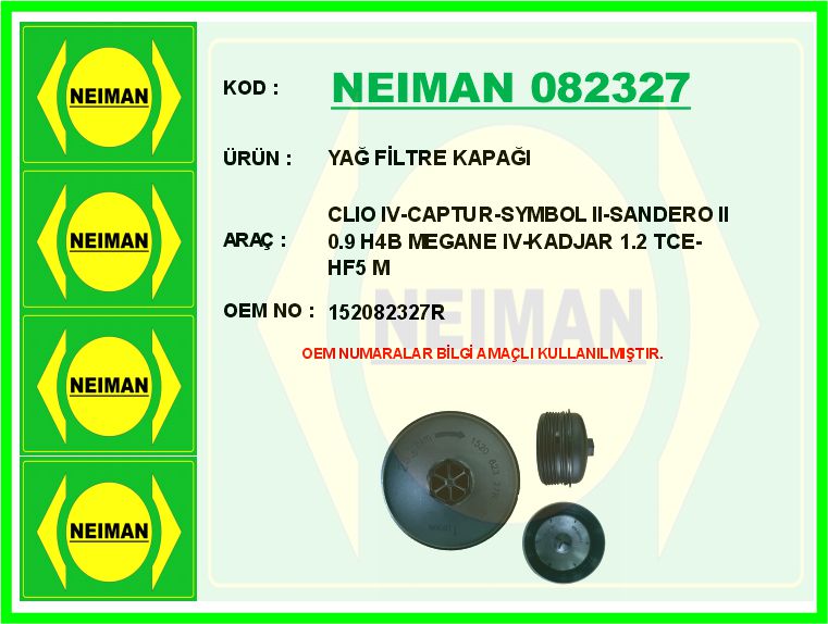 Yağ Filtre Kapağı