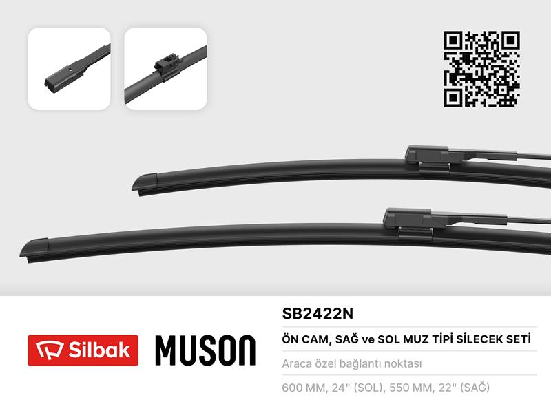 Silecek Süpürgesi 600/550MM (Muz Tipi) E-class [ 21...