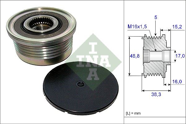 ALTERNATÖR GERGİ RULMANI MASTER II-TRAFFIC II-LGN II-MOVANO-VIVARO 1.9DTI-1.9DCI (01-)-VOLVO 1.9DTI