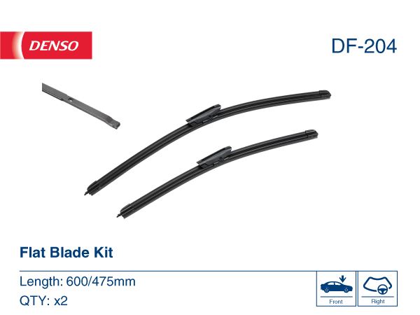 Wiper. Flat Front Blade