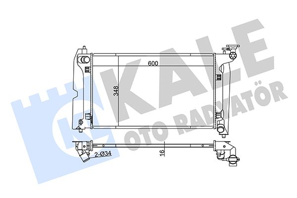 Radyatör Avensis-corolla 1.4-1.6 Vvti (Al/pl/brz) ...