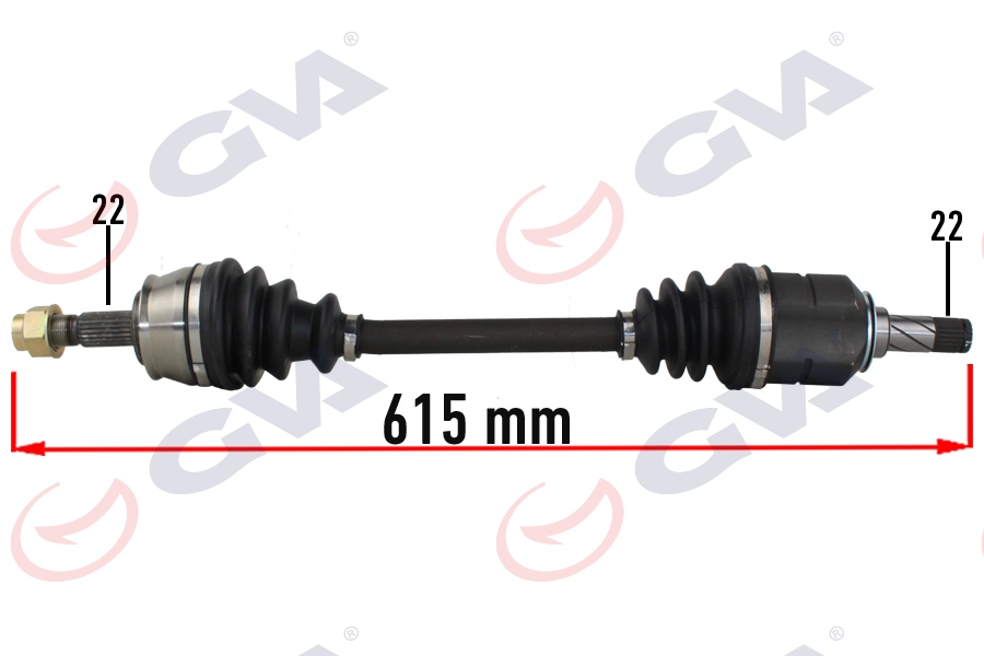 KOMPLE AKS SOL OPEL CORSA D (06>14) CORSA E (14>19) ADAM (12>19) 1.0-1.2-1.4 (22x22x615)