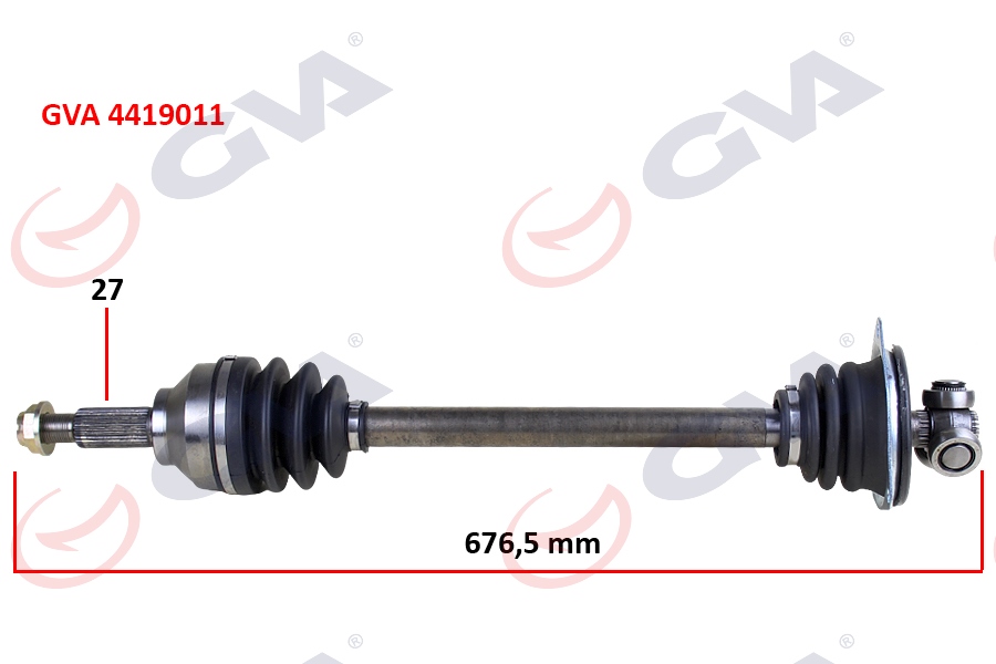 KOMPLE AKS SOL TRAFIC II-OPEL VIVARO 1.9 DCI 01=> (676mm)