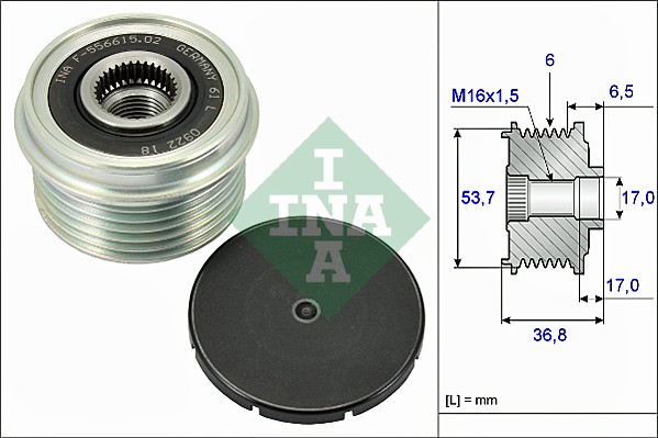 ALTERNATÖR KASNAĞI MONDEO 1,8-2,0 BENZ (GENİŞLİK: 36 DIŞ YARI ÇAP: 53)