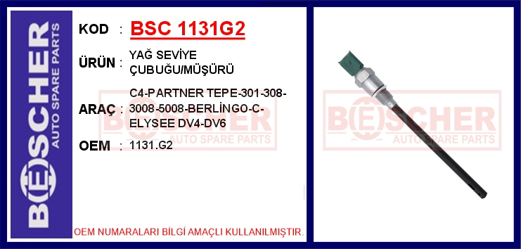 Motor Yağ Seviye Sensörü (Müşürü) P207-P208-P301-P...