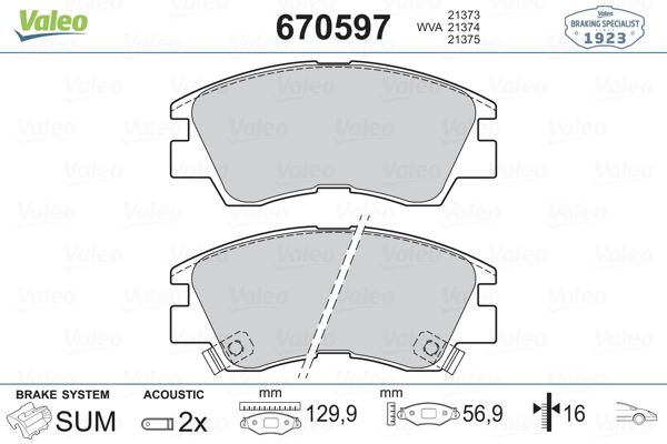 ÖN FREN BALATA MITSUBISHI L200 2.5L 4D55 4D56 8v K14T 4x2 4x4 86-98 / L300 2.5L 4D56 8v P15V PANELVAN 86->