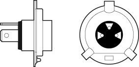 Ampul 12V H4 60/55W Karton Kutu - Dört Mevsim