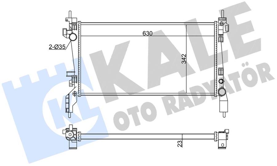 SU RADYATORU FIORINO 1.3 MJET/BIPPER 1.4 -1.6 HDI (AL/PL/BRZ)