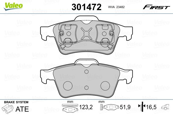 ARKA BALATA RENAULT LAGUNA II 01>07 MEGANE II 02>08 LATITUDE 11> VECTRA C 03>FOCUS II 05>CONNECT 06> CMAX 06> PRIMERA 02>