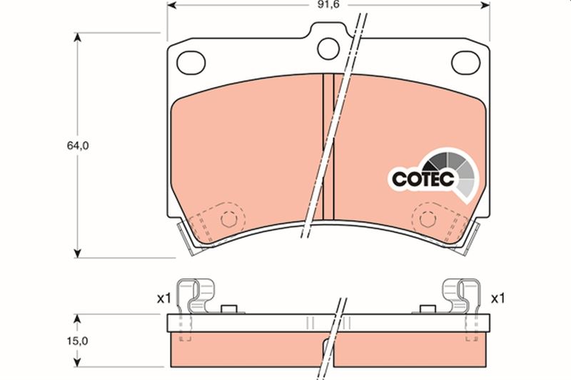 ÖN FREN BALATA MAZDA 323 1,6L B6 (BG kasa) 89-95 / 1,5L Z5 DOHC (BA kasa) 96-98