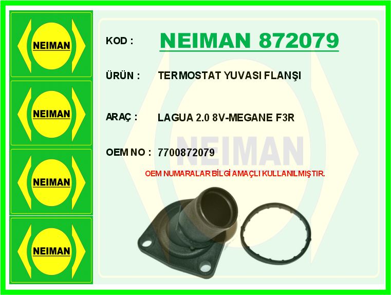 Termostat Yuvasi Flanşi Lagua 2.0 8V-MEGANE F3R