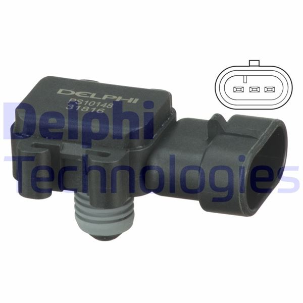 MAP SENSÖRÜ (BASINÇ SENSÖRÜ) ASTRA G-COMBO C-CORSA C 1.7 DTI 16V 00> Y17DT-DTL (DİZEL)