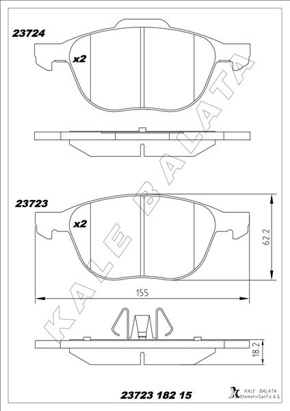 Balata Ön C-max-c-max Ii-c-maax II Van-ecosport-fo...