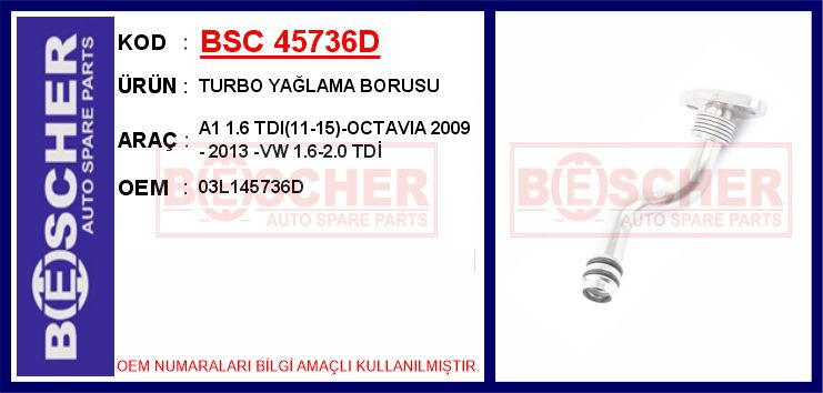 Turbo Yağlama Borusu