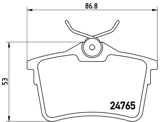 Arka Fren Balatası P307 00>09 P308 07>14 Par...