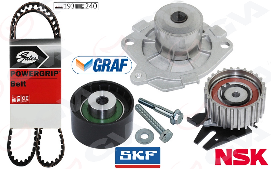 DEVİRDAİMLİ EKSANTRİK GERGİ KİTİ (193x240) DOBLO (01)BRAVA-BRAVO-(96-01)-PALIO (00-)MAREA(96-) 1.9TD