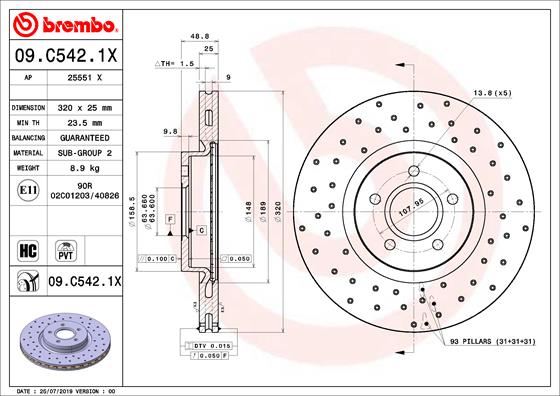 ON FREN AYNASI CONNECT 12 > FOCUS III 11>15 KUGA 12>14 VOLVO V40 T2-T3-T4-T5 C30 06>12 C70 II 07>12 S40 II 05>12 V50 04> (DELİKLİ)