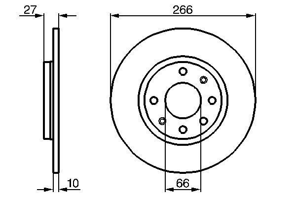 Ön Fren Aynası P305 (82-89) P405 (92-96) Bx