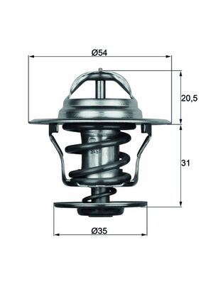 TERMOSTAT A3-A4-A6-BORA-CADDY II-GOLF-JETTA II-PASSAT-POLO-T4-T5-OCTAVIA-CORDOBA-IBIZA-FABIA-FELICA