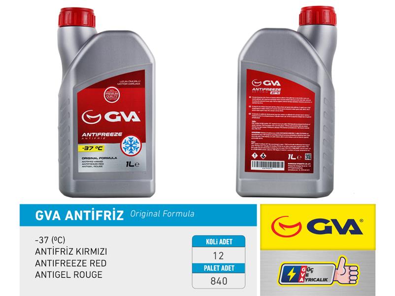 Antifriz 1 Lt -37 C Kırmızı Long Life (Koli 12 Ad) ...