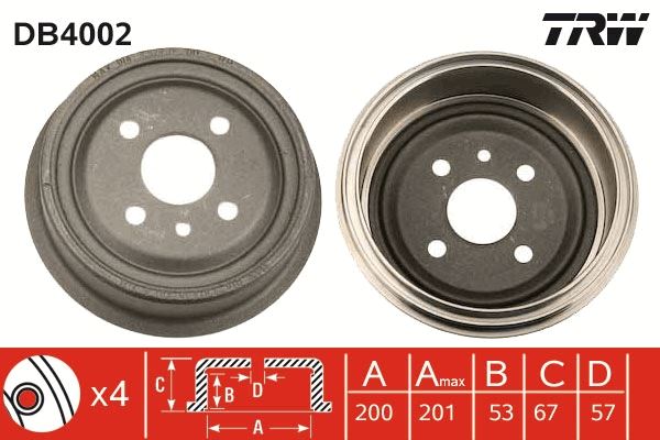 ARKA KAMPANA VECTRA A (89>95) ASTRA F (91>98) 1.4-1.6-1.8-2.0 LACETTI (05>13) (242x200x53x100 4DL) (568054-91024352)