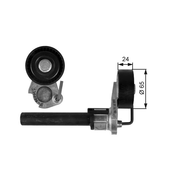 ALTERNATÖR GERGİ RULMANI (KÜTÜKLÜ) A3 1.8 TFSI-2.0 TFSI 04=> TT 1.8 TFSI-2.0 TFSI 08=>