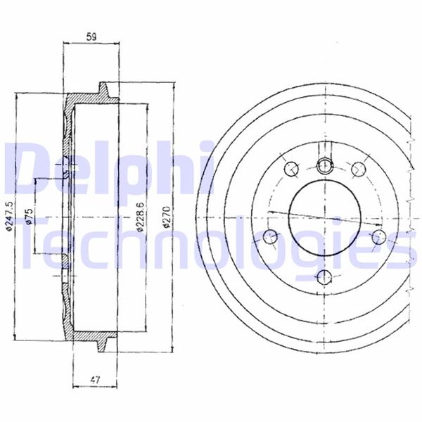 FREN KAMPANASI ARKA (Ø:269,9MM Ø:228,5MM K:58,7MM) BMW E36 316I 318 I 318 TDS 90>00