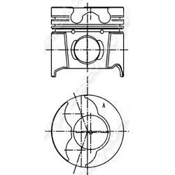 Motor Piston+segman (0,50)
