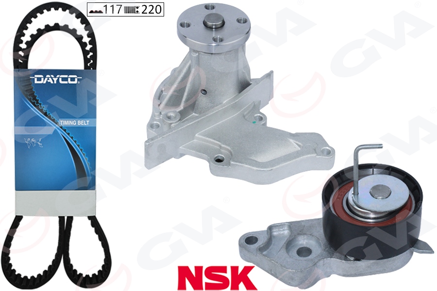 TRİGER SETİ+DEVİRDAİM FORD FOCUS-FİESTA-CMAX 98> 1.25-1.4-1.6 ZETEC(100 PS) (NSK GERGİ-DAYCO KAYIŞ)