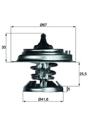 TERMOSTAT 85 °C MERCEDES OM601 OM602 OM603 OM605 OM611 OM612 W124 W201 W210 W460 W461 W463 B901>B904