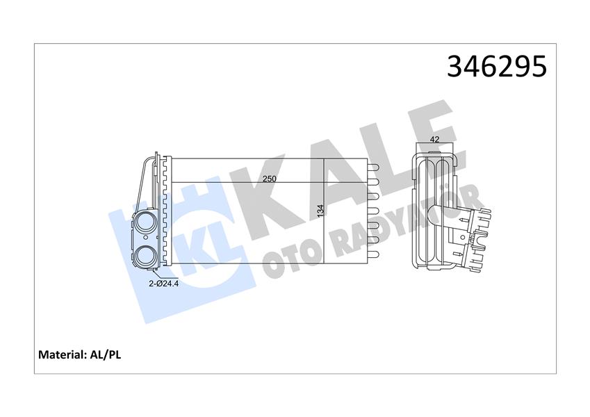 KALORİFER RADYATÖRÜ 307 00> (249x141x42)
