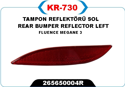 Arka Reflektör Sol