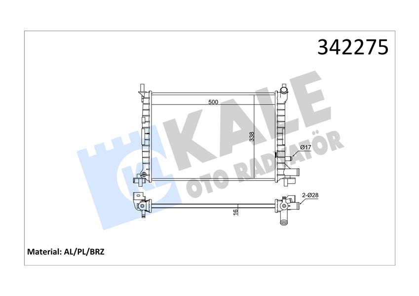 MOTOR SU RADYATOR (+AC) FIESTA 1.3 CVH 96> 01