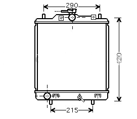 Radyatör Carry 1.3 (1999-2006) Brazed 350x338x26 ...