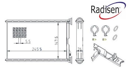Kalorifer Radyatörü E 90 1 E81-E82-E87-E88 (04-) 1...