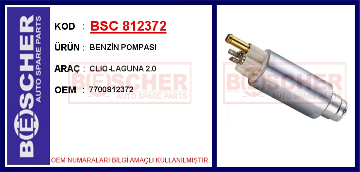 BENZIN YAKIT POMPASI CLIO-LAGUNA 2.0