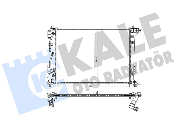 SU RADYATÖRÜ HYUNDAI TUCSON - KIA SPORTAGE IV 1.6-2.4 GDI 15<22 (AT) (BRAZING) (635X466.5X16)