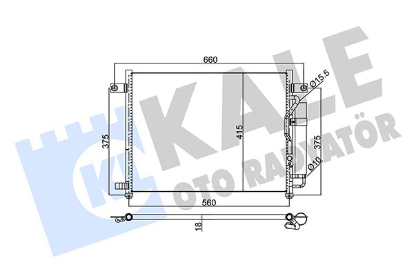 KLİMA RADYATÖRÜ (KONDENSERİ) CHEVROLET AVEO-KALOS 1.2İ-1.2İ 8V (02-05) AL/PL/BRZ