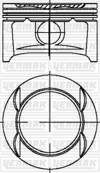 PİSTON+SEGMAN (73,40mm STD) ADAM-ASTRA G-H-CORSA C-D-E-COMBO-MERIVA A-B-TIGRA 01> 1.4 16V Z14XEP-XEL-B14XEL (EURO4) (66kw-90ps)