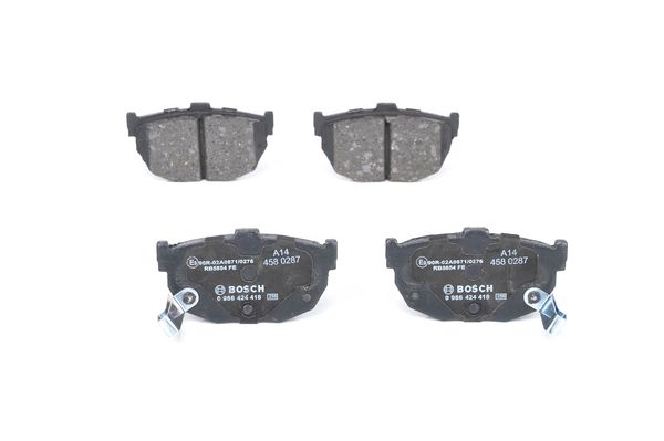 ARKA FREN BALATA HYUNDAI ELANTRA 1,6L G4ED 01-06 / COUPE 1,6L 96-02 / KIA CERATO 1,6L G4ED 04-> 1,5L D4FA CRDİ 04-06 1,6L D4FB 07-10 2,0L D4EA dizel 04-06
