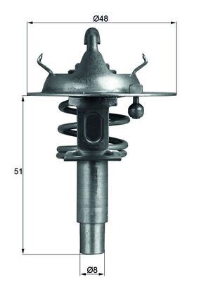 TERMOSTAT 90 °C MERCEDES M271 Kompressor W203 S203 CL203 W204 S204 C209 A209 W211 S211 W212 R171