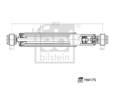 AMORTISOR ARKA (GAZLI) MERCEDES SPRINTER B901>B903 . VW LT 28-35-46