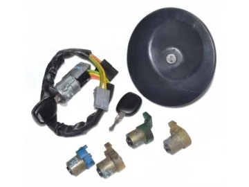KONTAK ANAHTAR SETİ RENAULT KANGOO 03 KONTAK+5 SIFRE+DEPO KAPAĞI
